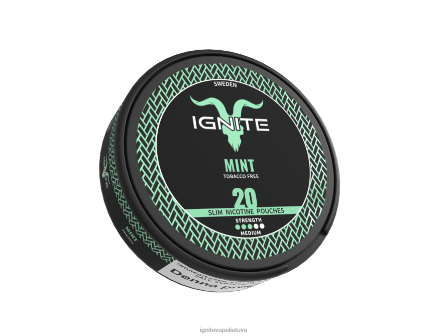 IGNITE nikotino maišeliai P2DT6167 IGNITE vape reviews mėtų