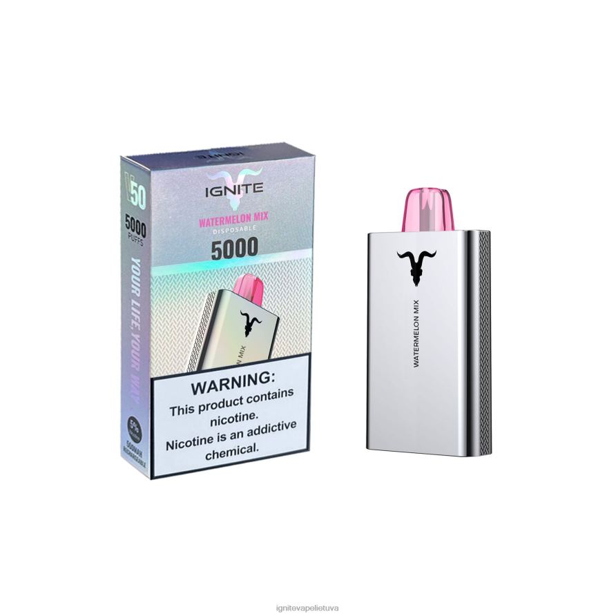 IGNITE V50 vape rašiklis P2DT6164 IGNITE vape price arbūzų mišinys